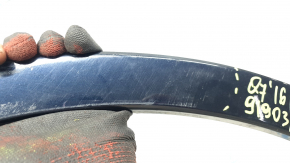 Rear right fender arch trim for Audi Q7 16-19 on the door for R18-R20, blue, scratches