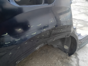 Audi Q7 16-26 rear right quarter wing on the body, blue, scratches, dent