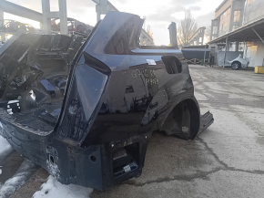 Audi Q7 16-26 rear right quarter wing on the body, blue, scratches, dent