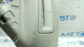 Left rear lower rear pillar trim for Volvo XC90 16-23, under the belt, gray, 2 parts, scratches