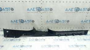 Audi Q7 16-26 black inner right door sill trim, worn