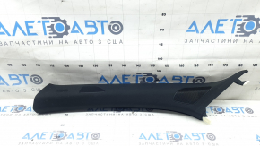 Left front pillar trim for Audi Q7 16-26 Bose, black, worn