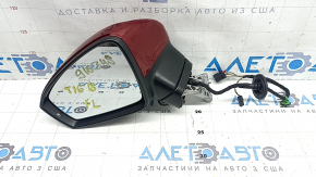 Left side mirror assembly for VW Tiguan 18-19, 6+2 pins, BSM, turn signal, heated, white, scratches