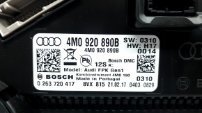 Audi Q7 16-19 digital instrument cluster, 116k, scratches on the glass