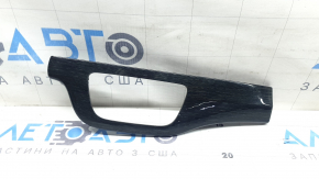 Lower left front panel insert for Audi Q7 16-19 in dark wood (gray-brown oak)