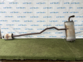 Volvo XC90 16-18 T6 rear exhaust pipe with resonator, rusty, studs sawed off