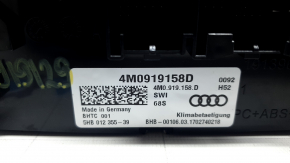 Audi Q7 16-23 rear climate control knob with heated seats, dent on knob