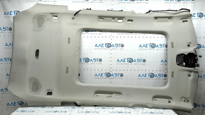 Volvo XC90 16-23 headliner for panoramic windows, for 3rd row, gray, with speaker grilles and microphones, in need of dry cleaning, torn fasteners, oxidized connector
