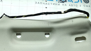 Volvo XC90 16-23 headliner for panoramic windows, for 3rd row, gray, with speaker grilles and microphones, in need of dry cleaning, torn fasteners, oxidized connector