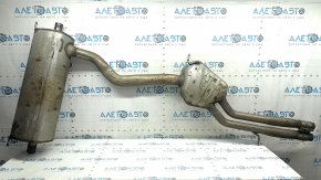 Rear muffler with barrel Audi Q7 16-19 3.0T rusty, dented