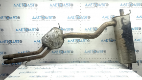 Rear muffler with barrel Audi Q7 16-19 3.0T rusty, dented