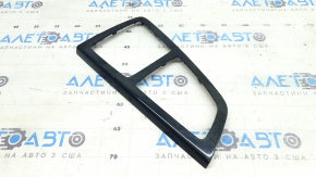 Audi Q7 16-19 center console trim in dark wood (gray-brown oak), broken mount