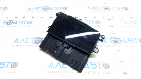 Audi Q7 16-19 center console pocket box with glossy black trim