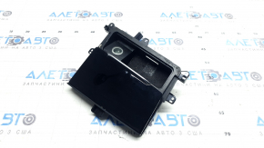 Audi Q7 16-19 center console pocket box with glossy black trim