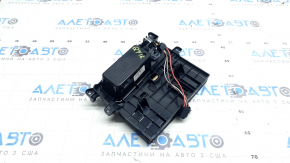 Audi Q7 16-19 center console pocket box with glossy black trim