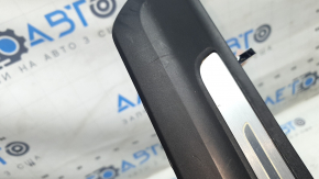 Front right outer door sill trim for Audi Q7 16-26, black with chrome, backlit, scratches