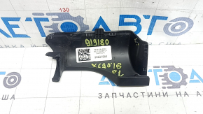 Left small driver's seat side trim for Volvo XC90 16-26, black, broken mount