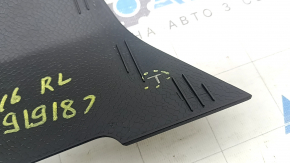 Volvo XC90 16-23 black lower left rear pillar trim, scratches, broken mount
