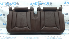 Audi Q7 16-19 3rd row seat cushion, brown leather with brown stitching, with frame