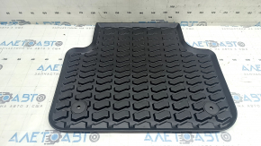 Rubber floor mat, rear right (2nd row), Audi Q7 16-18, black