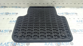 Rubber floor mat, rear right (2nd row), Audi Q7 16-18, black