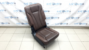 Rear seats, 2nd row, right, Audi Q7 16-19, brown leather with perforation, heated, dry-cleanable, scratches