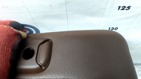 Rear seats, 2nd row, right, Audi Q7 16-19, brown leather with perforation, heated, dry-cleanable, scratches