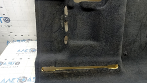 Front left floor covering for Audi Q7 16-26, black, dry-cleanable