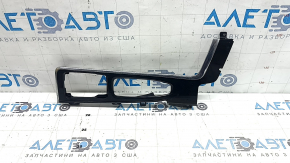Upper center console trim for Volvo XC90 16-22, glossy black, scratches