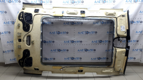 Audi Q7 16-19 headlining for panoramic windows, black, with speaker grilles, needs cleaning, tear