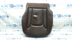 Driver's seat cushion upholstery for Audi Q7 16-19, brown leather with perforation, heated, ventilated, dry-cleanable