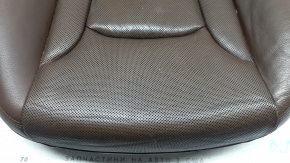 Driver's seat cushion upholstery for Audi Q7 16-19, brown leather with perforation, heated, ventilated, dry-cleanable