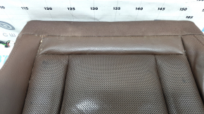 Driver's seat cushion upholstery for Audi Q7 16-19, brown leather with perforation, heated, ventilated, dry-cleanable