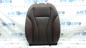 Audi Q7 16-19 driver's seat back upholstery, brown leather with perforation, heated, ventilated