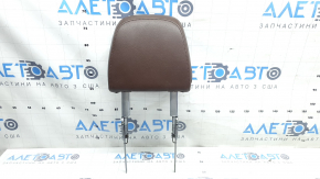 Front left headrest Audi Q7 16-19 brown leather, worn