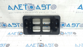 Volvo XC90 16-23 front bumper license plate frame, non-factory holes, dented mount