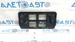 Volvo XC90 16-23 front bumper license plate frame, non-factory holes, dented mount