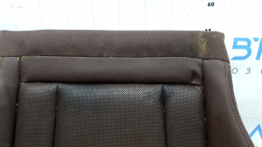 Audi Q7 16-19 passenger seat upholstery, brown leather with perforation, heated, ventilated, dry-cleanable