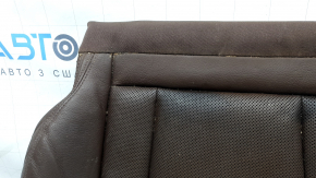 Audi Q7 16-19 passenger seat upholstery, brown leather with perforation, heated, ventilated, dry-cleanable