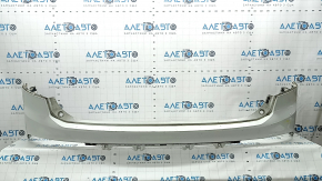 Rear bumper, bare upper part, Volvo XC90 16-19, without autoparking, white, crack in mount