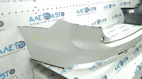 Rear bumper, bare upper part, Volvo XC90 16-19, without autoparking, white, crack in mount