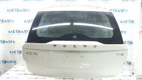 Volvo XC90 bare tailgate with glass, 16-22 tinted, white 614, scratches on the glass