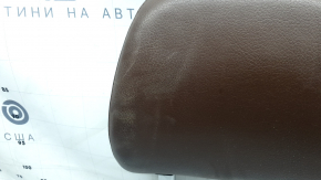 Front right headrest Audi Q7 16-19 leather brown, worn