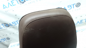 Front right headrest Audi Q7 16-19 leather brown, worn
