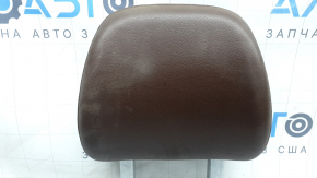 Front right headrest Audi Q7 16-19 leather brown, worn