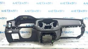 Volvo XC90 16-23 black dashboard with AIRBAG, simple projection, bumper
