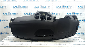 Volvo XC90 16-23 black dashboard with AIRBAG, simple projection, bumper