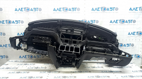 Volvo XC90 16-23 black dashboard with AIRBAG, simple projection, bumper
