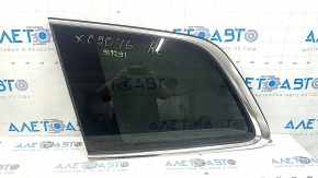 Volvo XC90 16-22 rear left window, tinted, scratches on chrome