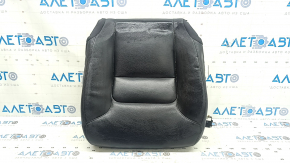 Volvo XC90 16-26 passenger seat cushion upholstery, black leather, heated, wrinkled
